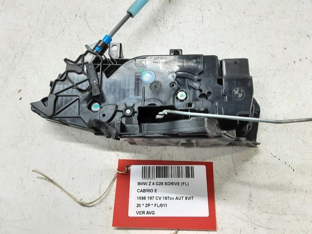 SERRURE DE PORTE AVANT GAUCHE BMW Z4 Roadster (G29), Mevr. I. Hauben, Utilisé, Rue de l'Espoir 34 34
4030  GRIVEGNÉE, BE, Info@Collignon.be