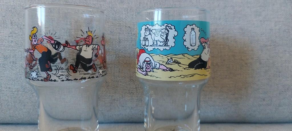 2 verres Bob et bobette, Collections, Enlèvement ou Envoi, Bob et Bobette