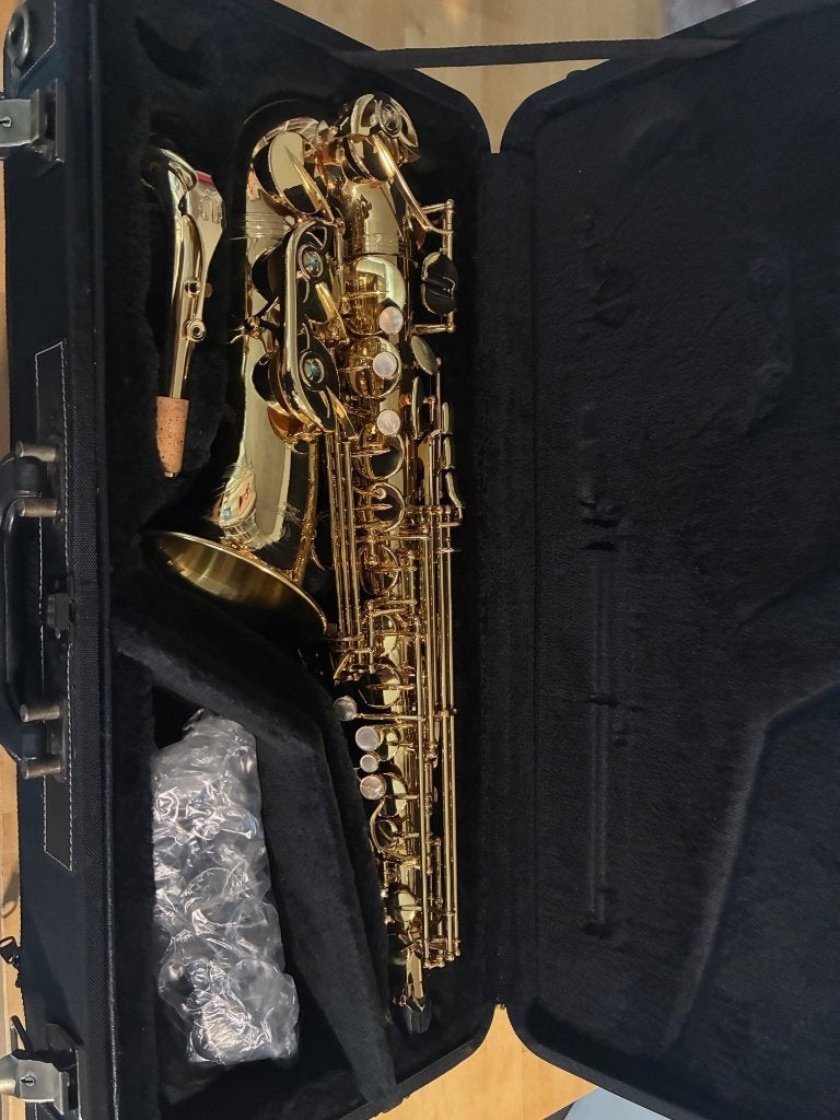 Yanagisawa WO1, Muziek en Instrumenten, Blaasinstrumenten | Saxofoons, Ophalen of Verzenden, Zo goed als nieuw, Alt, Met koffer