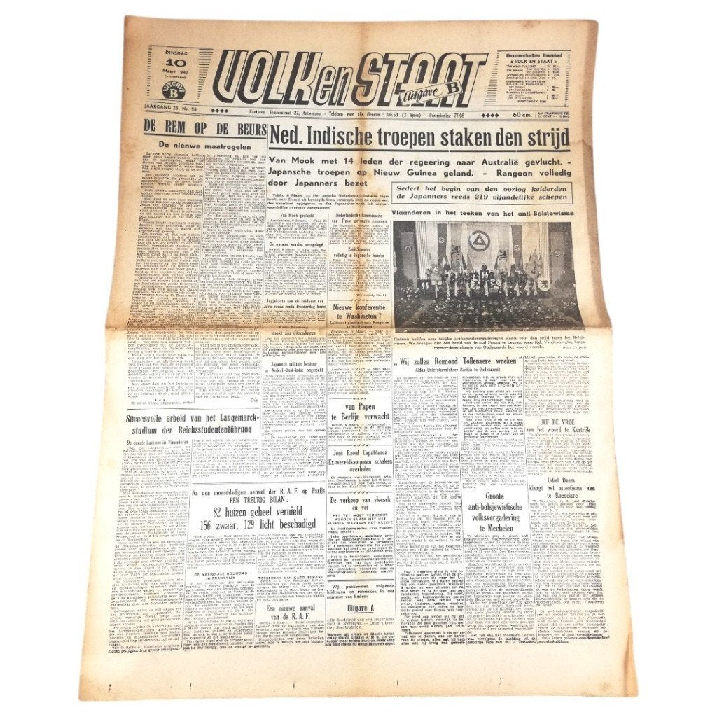 Volk en Staat – 12 Maart 1943, Ophalen of Verzenden, Overige soorten, Overige typen