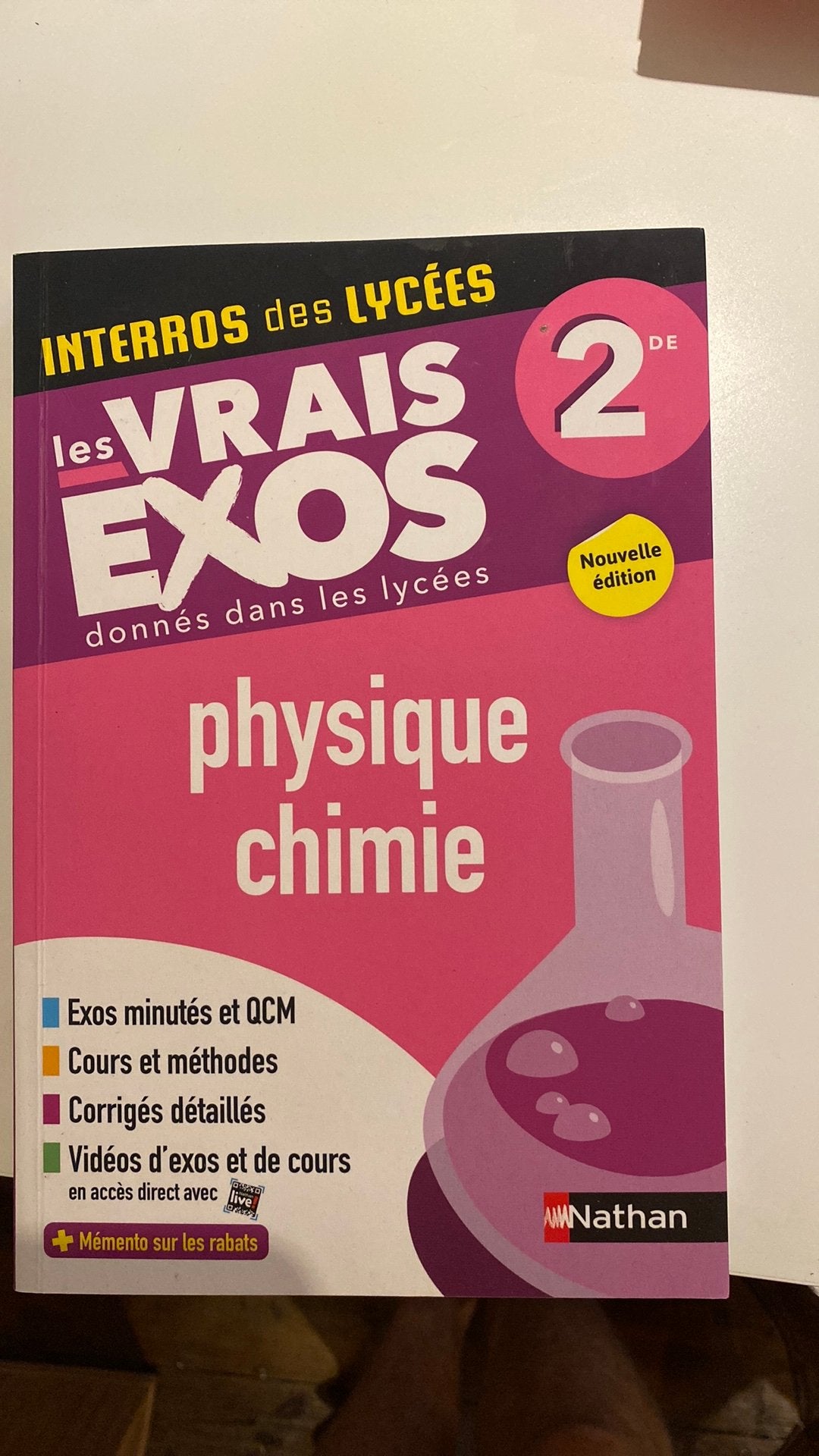 Cours&Exos physique-chimie 2de, Livres, Enlèvement, Comme neuf, Physique
