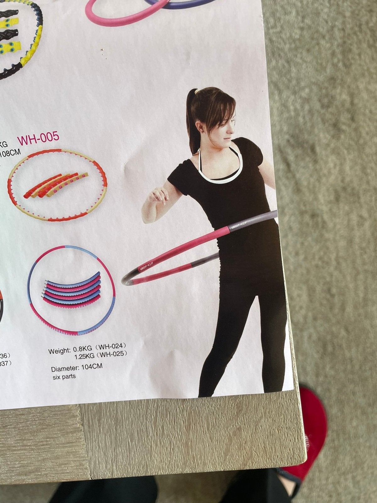 Een Weight hoop holahoep, Sport en Fitness, Hoelahoeps, Ophalen of Verzenden, Zo goed als nieuw