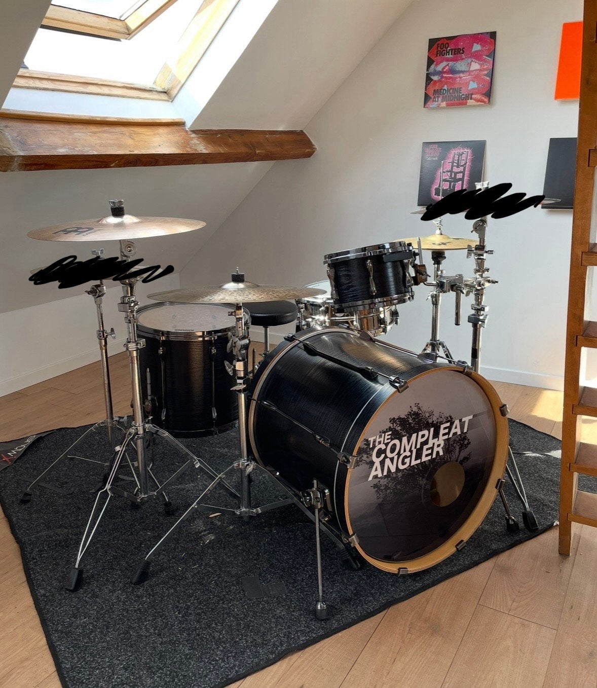 Kit batterie Tama Superstar Hyper-Drive + accessoires, Musique & Instruments, Enlèvement, Comme neuf, Tama