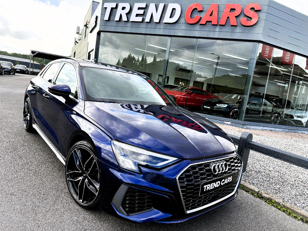 AUDI A3 30TFSI AUT 3xSLINE PANO LED MATRIX KEYLES CAM  HUD, Achat, Euro 6, Entreprise, Garantie prolongée
