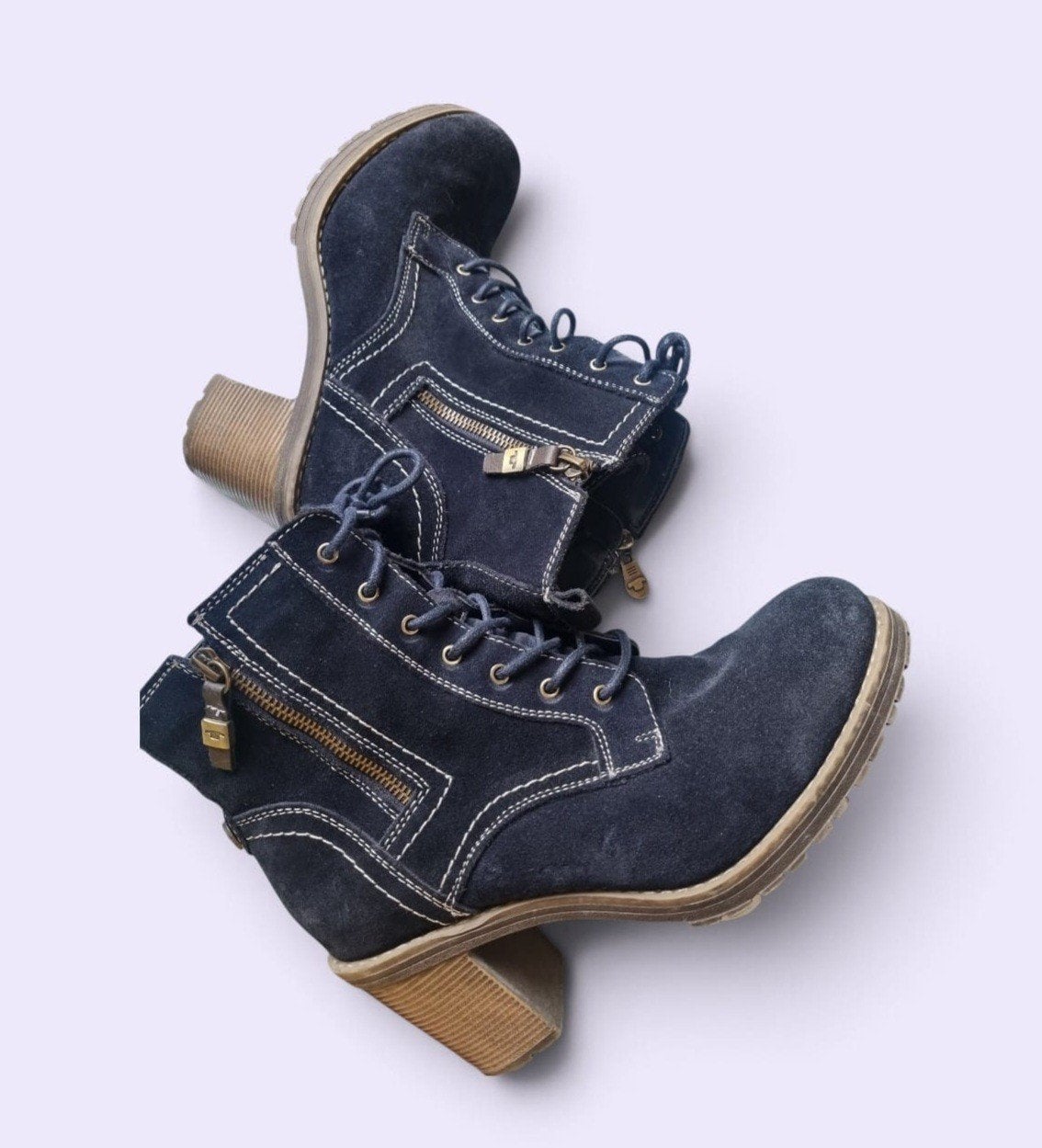TOM TAILOR Schoenen Maat 40 In Topstaat, Blauw, Lage of Enkellaarzen, Zo goed als nieuw, Tom Tailor