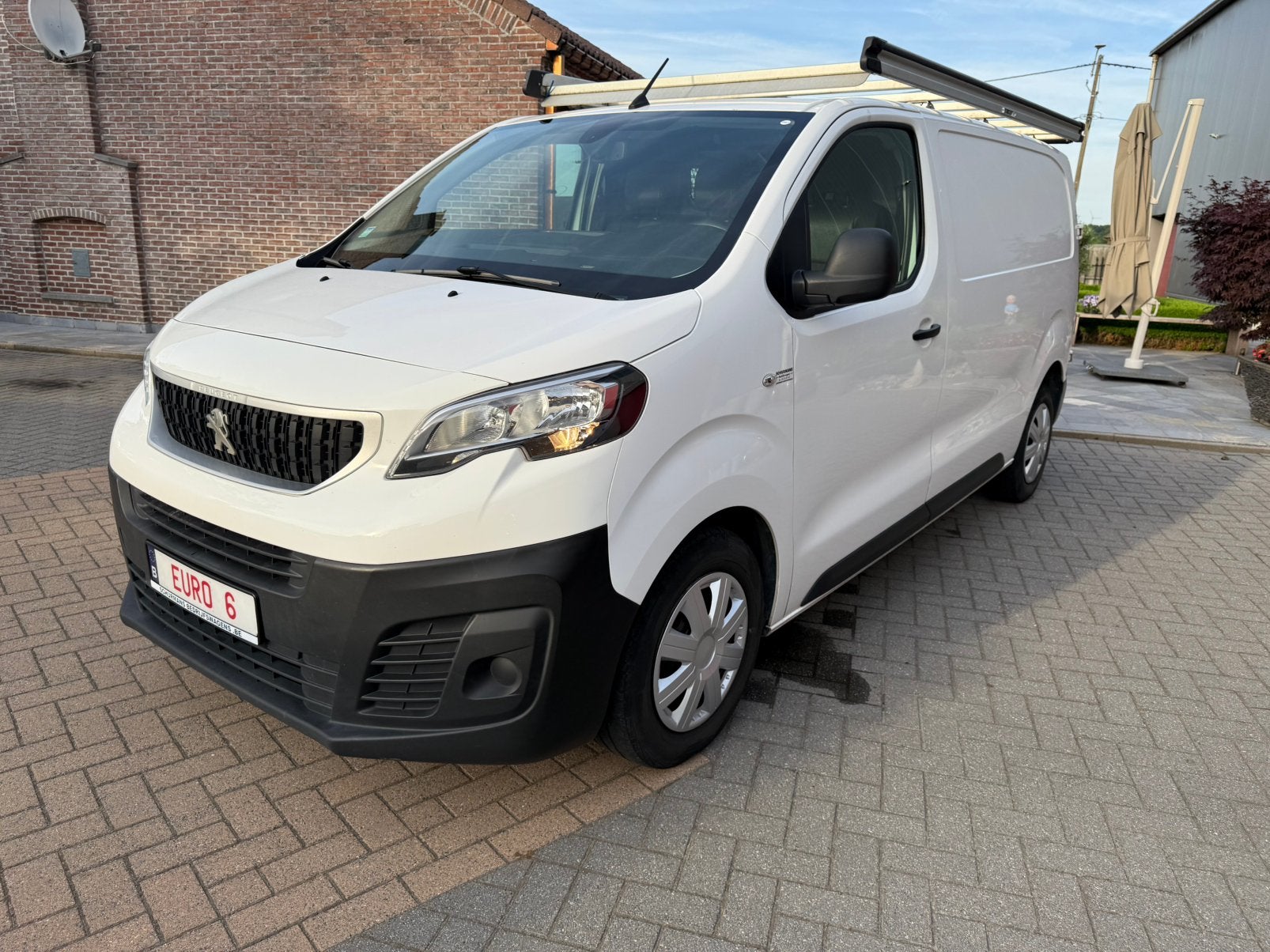 Peugeot expert met inrichting en dakdrager, Auto's, Voorwielaandrijving, Leder en Stof, Wit, Bedrijf