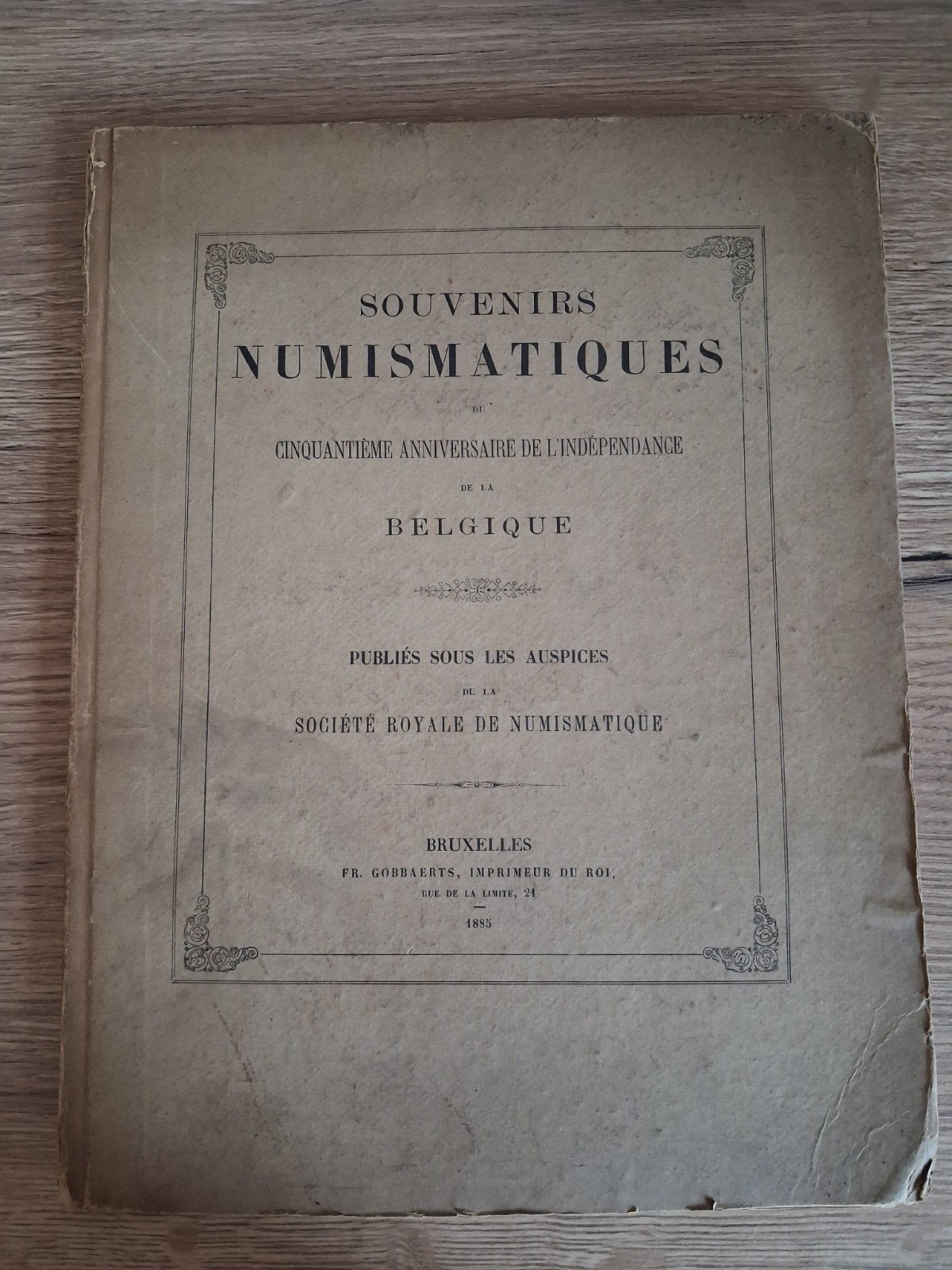Souvenirs Numismatiques de 1885, Envoi