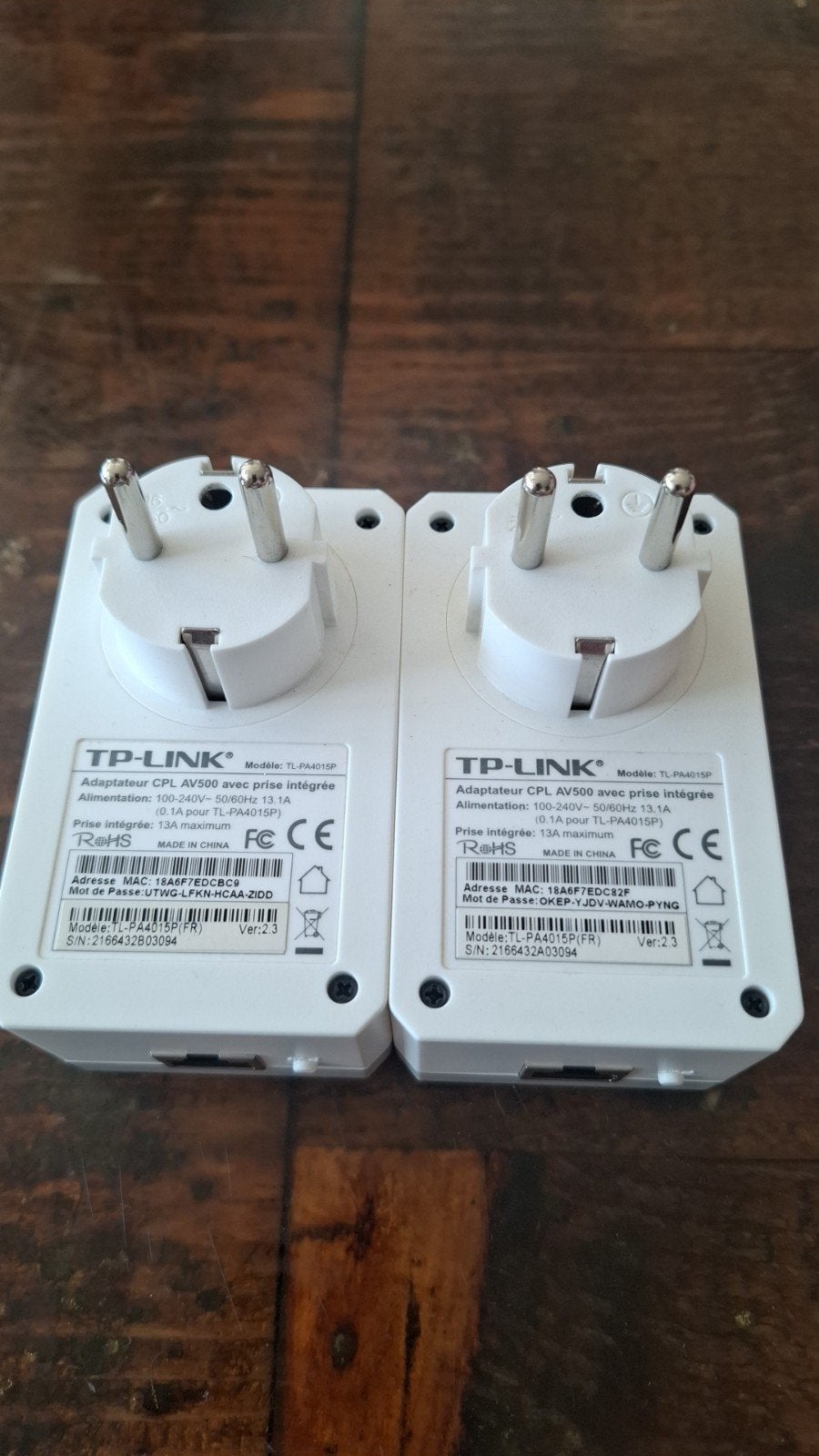Kit de 2 CPL TP-Link AV500 avec prise intégrée (TL-PA4015P), Enlèvement ou Envoi