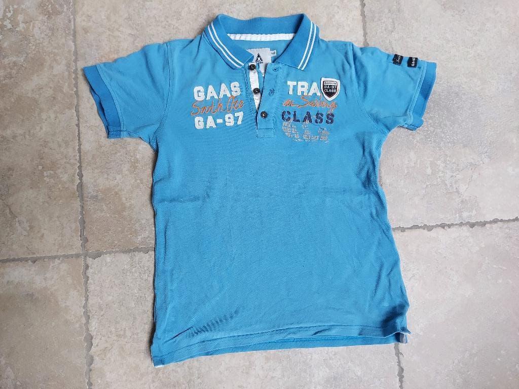 Merk Gaastra: turquoise polo mt 140, Kinderen en Baby's, Kinderkleding | Maat 140, Gebruikt, Ophalen of Verzenden, Gaastra, Shirt of Longsleeve