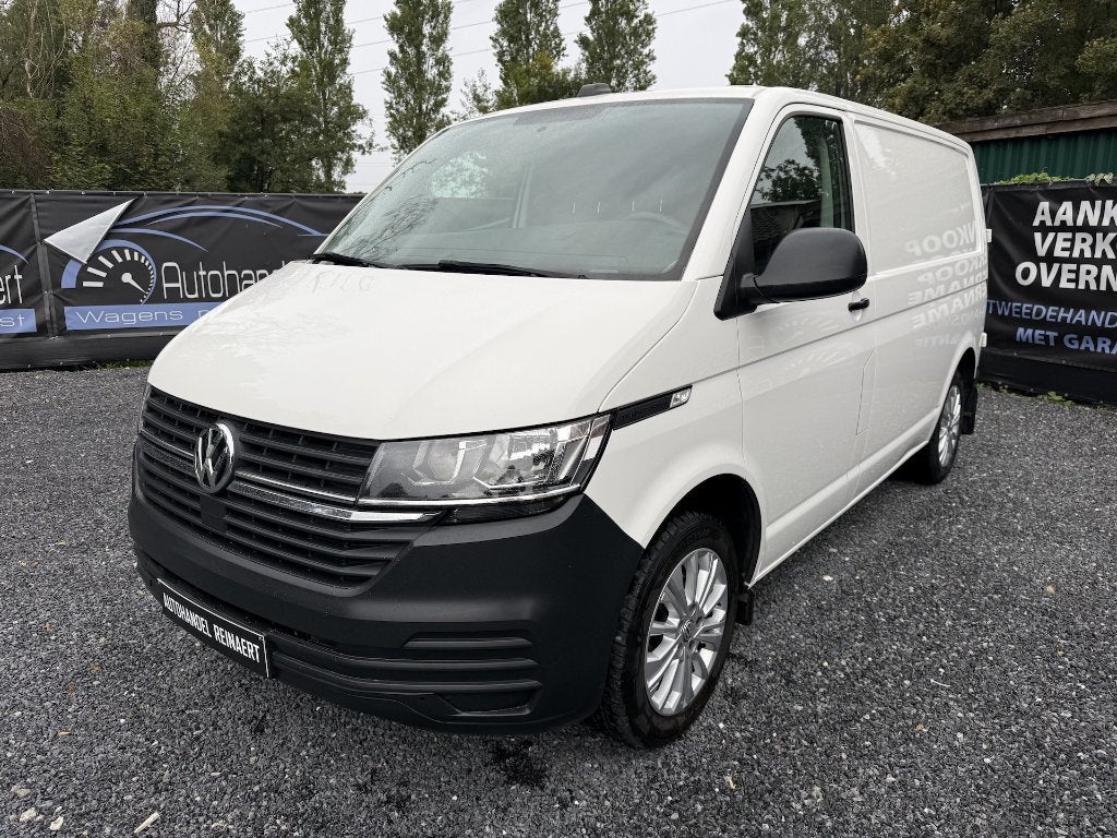 VW Transporter T6.1 2.0 TDI, 150pk, L1H1, 166.000 km, Camera, Achat, Entreprise, 3 places, Noir