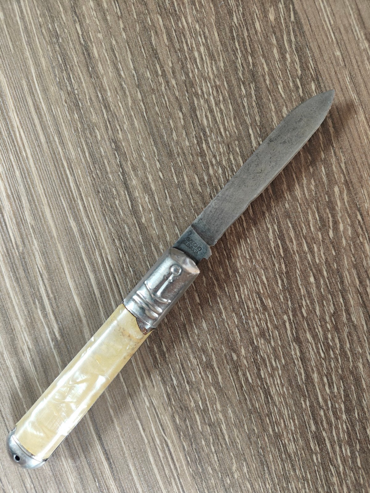 Vintage Mikov zakmes - Tsjechoslowakije - Anker detail, Enlèvement, Autres, Couteau ou Poignard