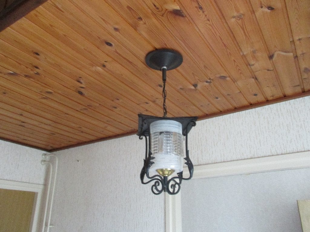 lampe suspendue lampe suspendue lanterne ancienne fonction, Enlèvement ou Envoi, Comme neuf, Verre, Antiek