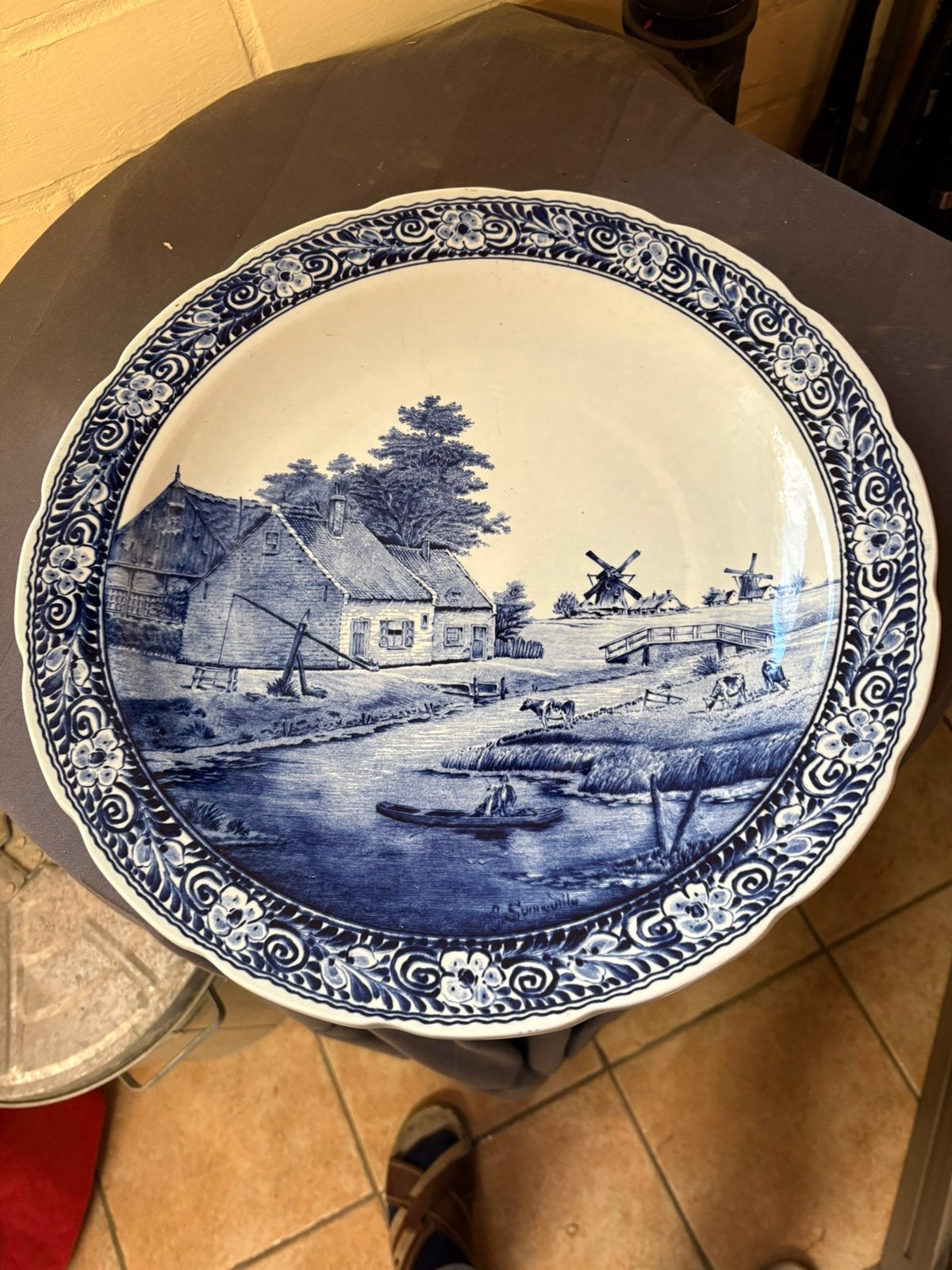 Delfsbord, Ophalen