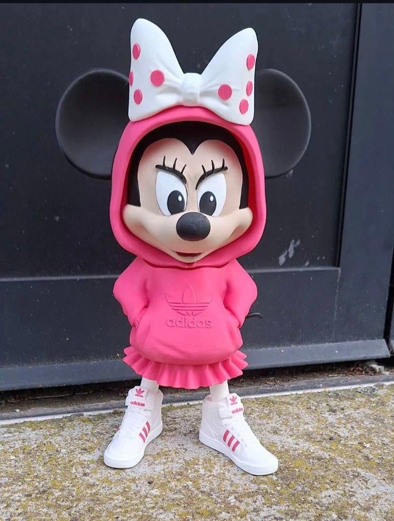 Nieuw 3D geprint beeld van Minnie Mouse in girly pink, Verzamelen, Ophalen of Verzenden, Overige figuren, Nieuw, Beeldje of Figuurtje