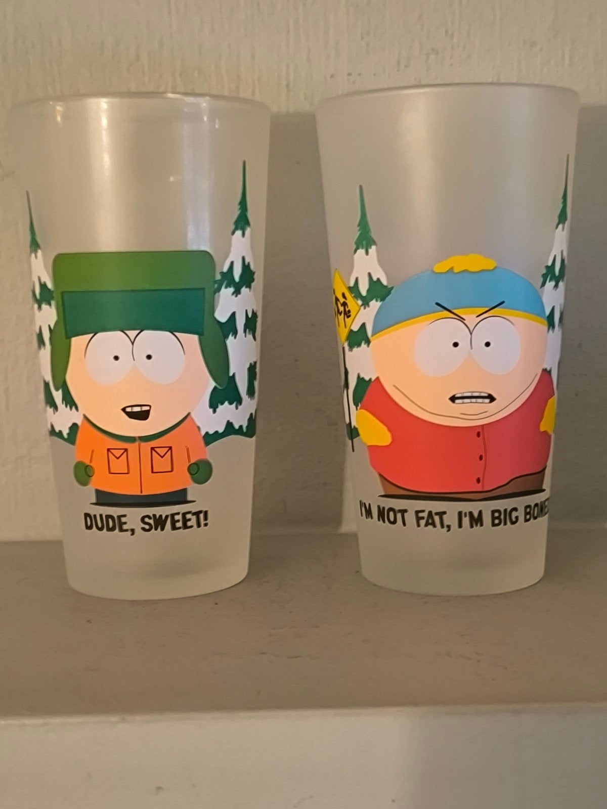 South Park, Quick promotie, jaar 2000, Collections, Verres & Petits Verres, Enlèvement ou Envoi
