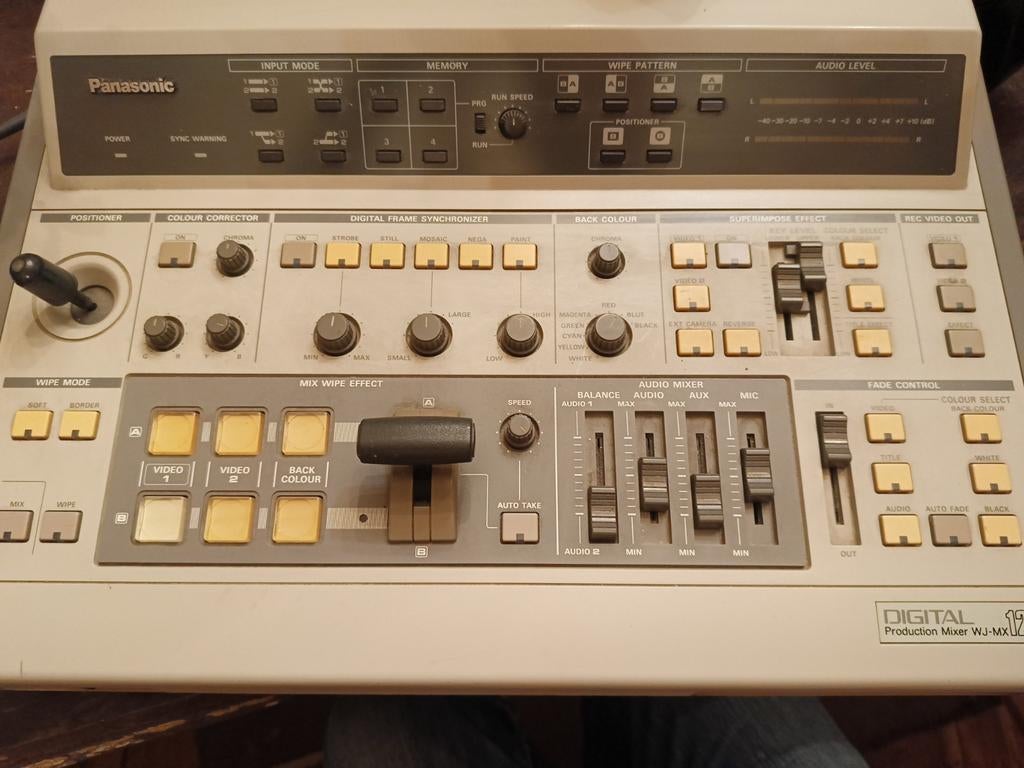 Panasonic WJ-MX 12 vintage videobewerkingsbank, Video