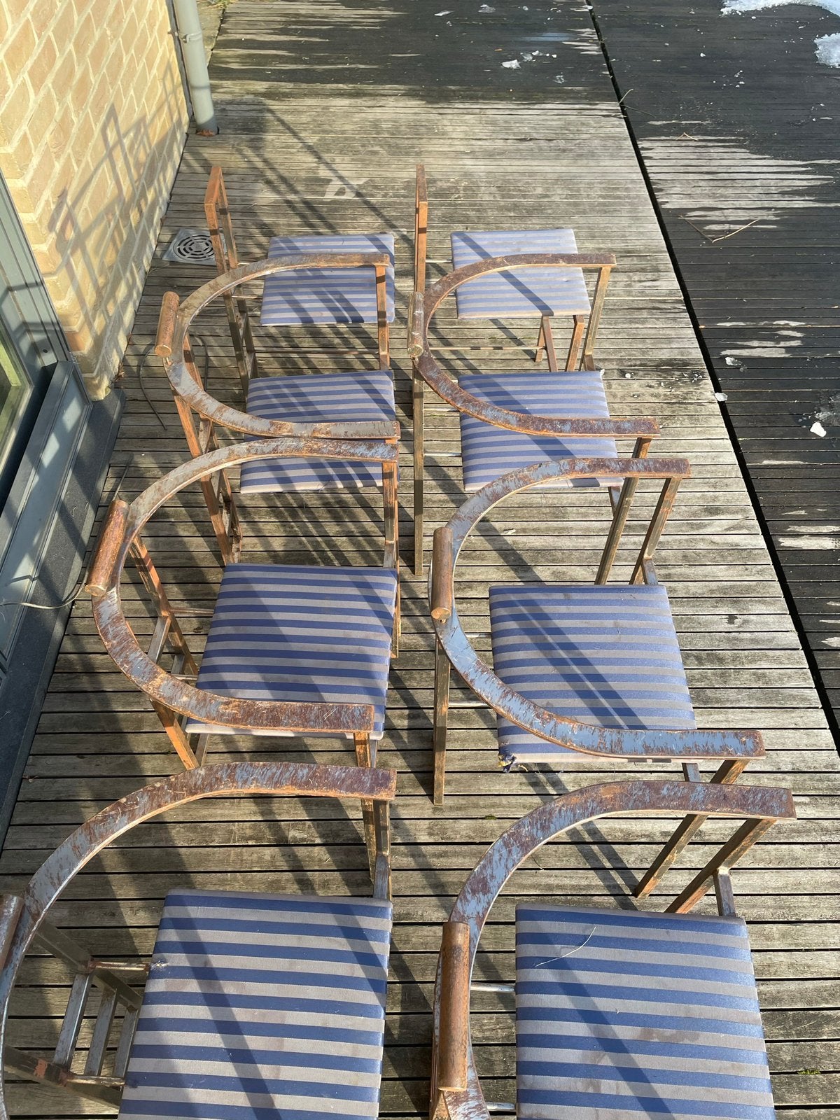 Ijzeren stoelen, Antiek en Kunst, Ophalen
