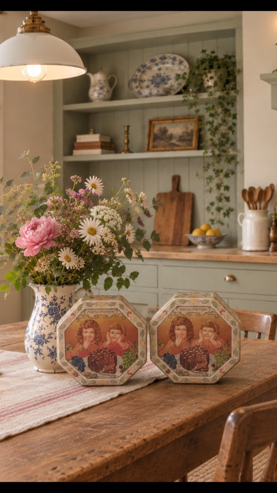 Blikken vintage cake, Antiek en Kunst, Ophalen