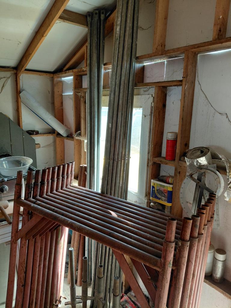 Zeer stevige metalen bouw stelling, Doe-het-zelf en Bouw, Steigers, Ophalen