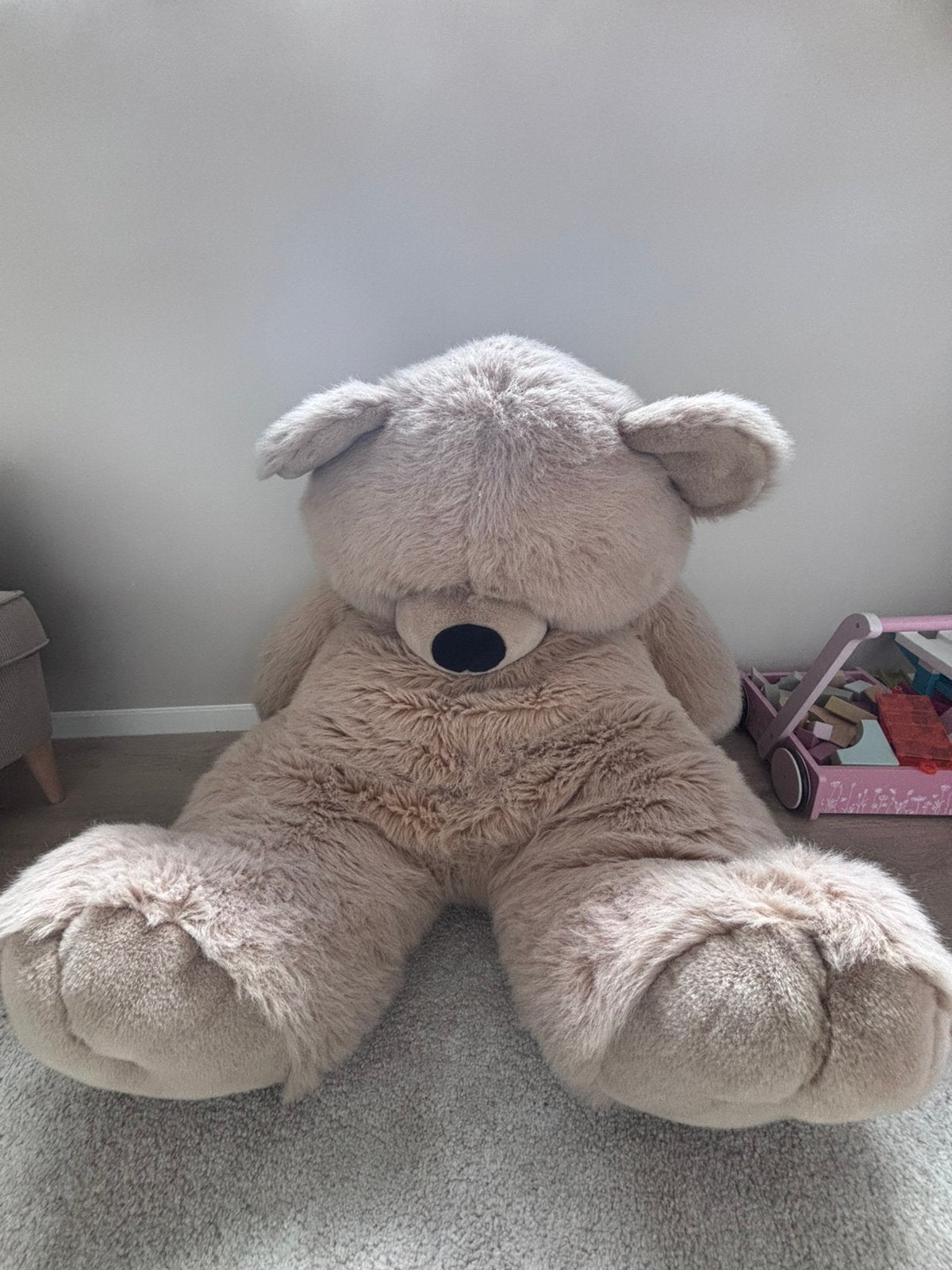 Hele grote teddybeer, Ophalen, Gebruikt, Stoffen beer