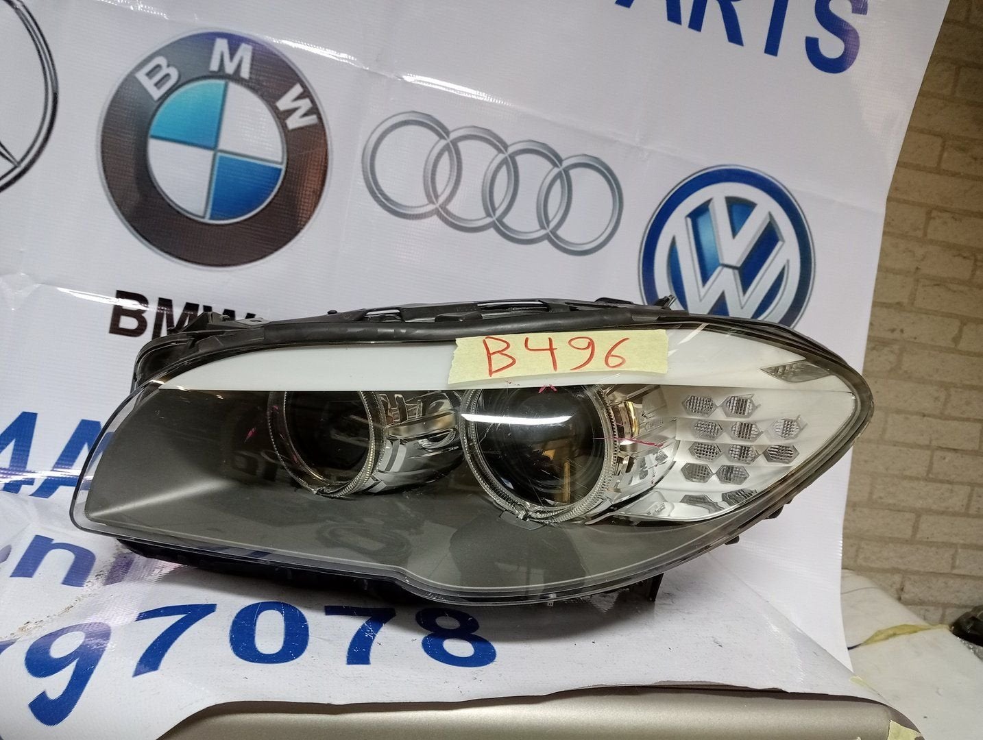 BMW F10 5-serie koplamp links bi-xenon 7203245, Gebruikt, -, -, Ophalen of Verzenden