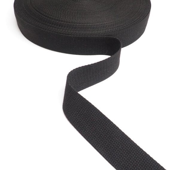 5959) 5 mètres bande mince noir largeur 38mm, Hobby & Loisirs créatifs, Couture & Fournitures, Enlèvement ou Envoi, Neuf, Ruban, Bande ou Élastique