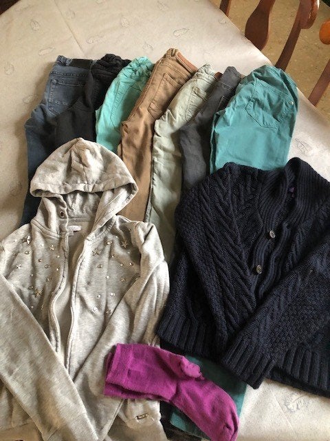 meisjeslange broeken maat 140/146, Kinderen en Baby's, Ophalen of Verzenden, Gebruikt, Meisje, Broek