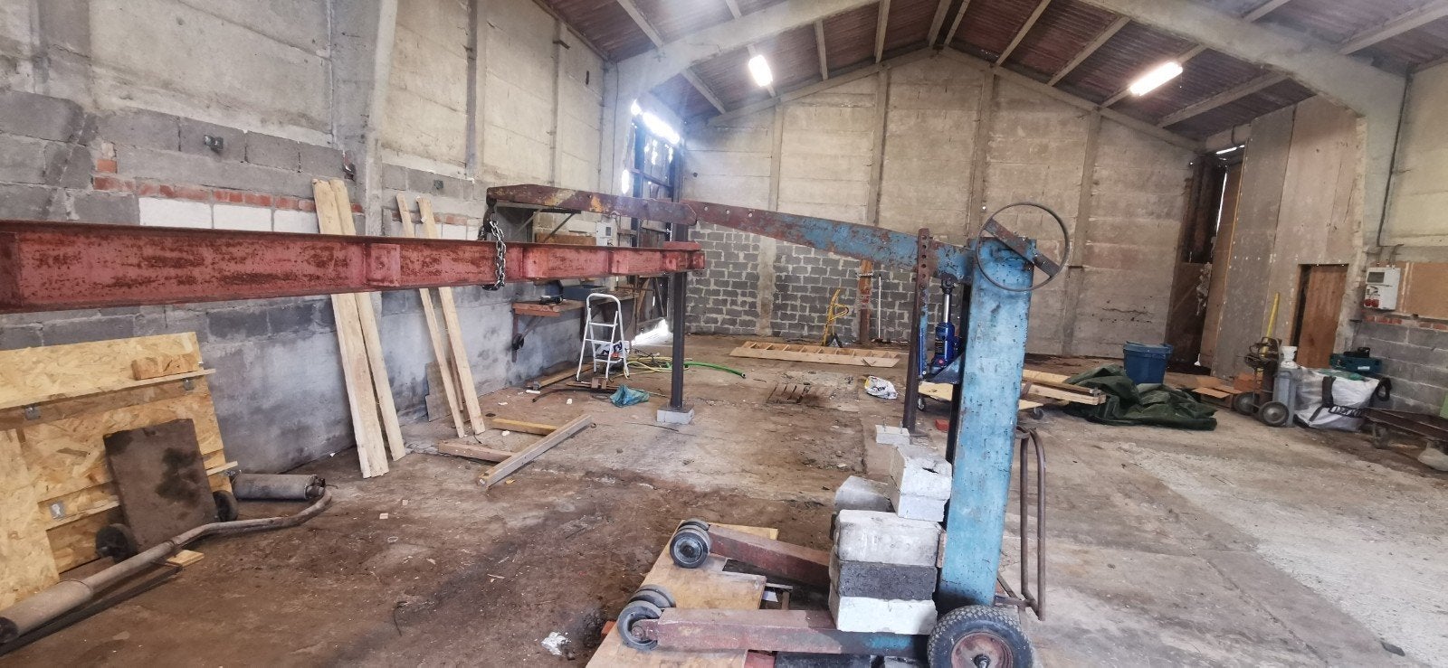 grue d'atelier, Enlèvement, Utilisé, Manuelle