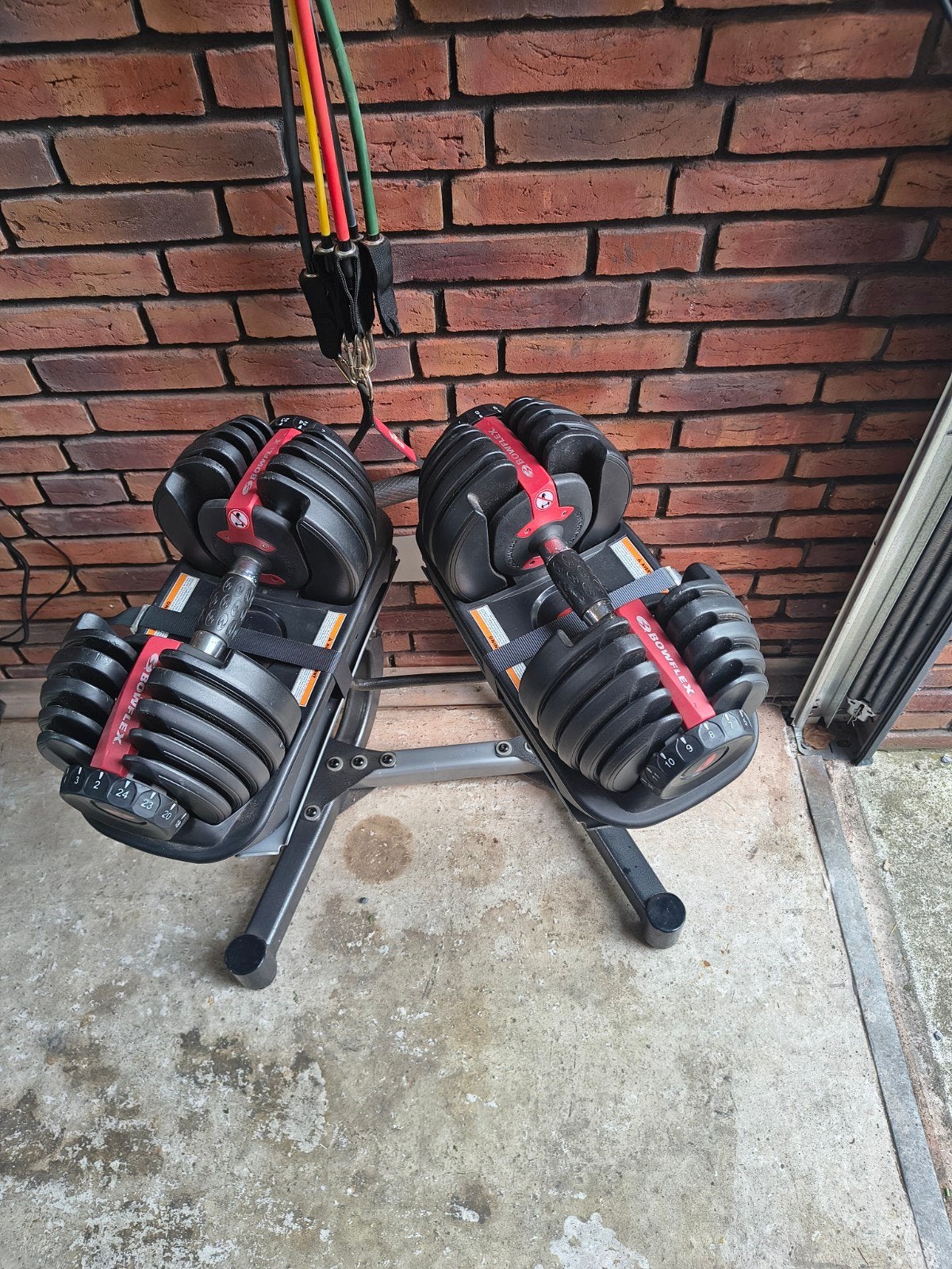 Bowflex SelectTech 552i Verstelbare Halters 2-24 kg + Standa, Enlèvement