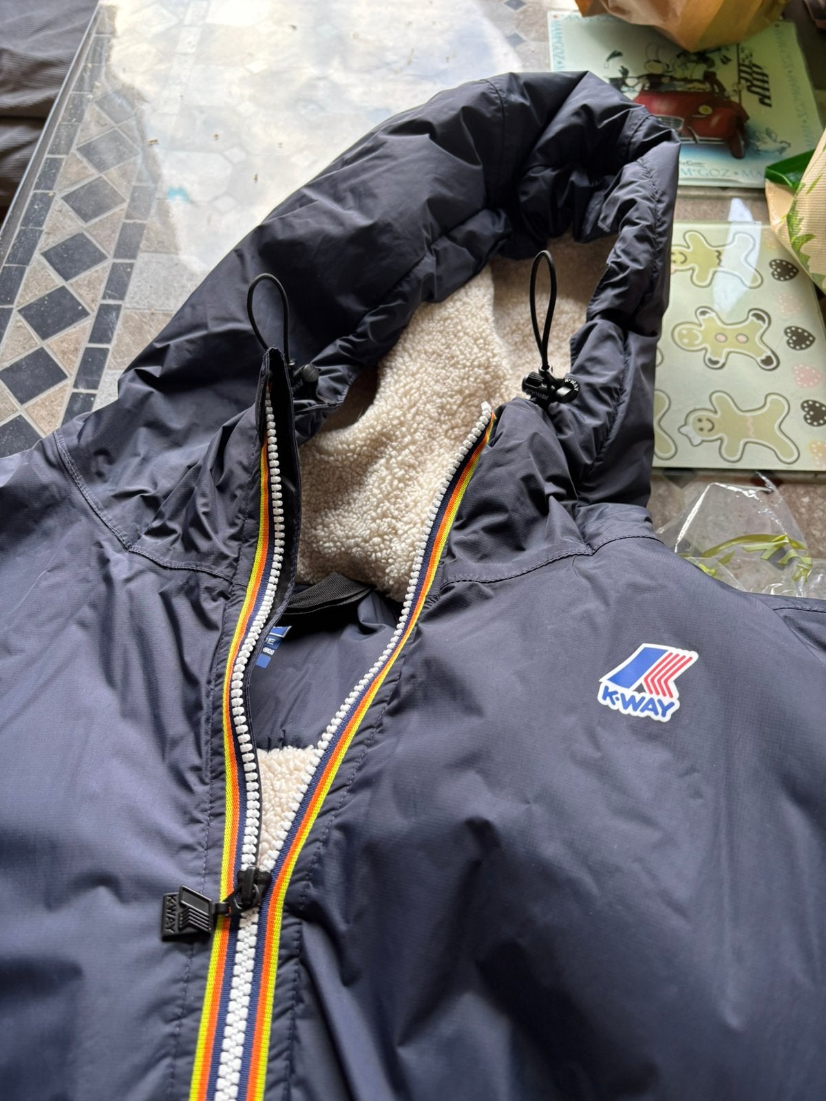 Kway hiver bleu 3xl, Kleding | Heren, Ophalen, Zo goed als nieuw, Blauw