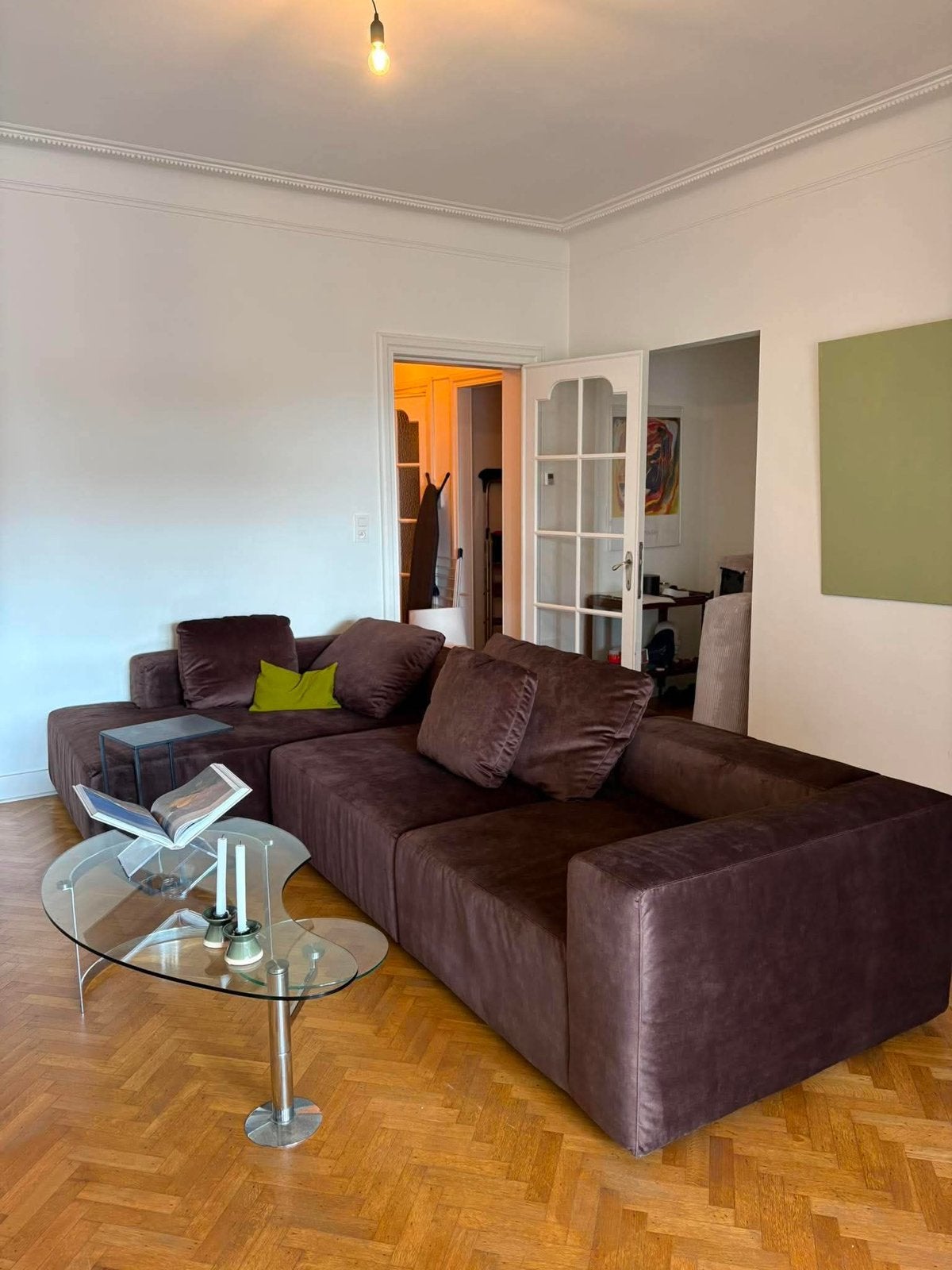 Gero Loft hoekzetel met Longchair, velours Coffee, NIEUW, Ophalen of Verzenden, Nieuw