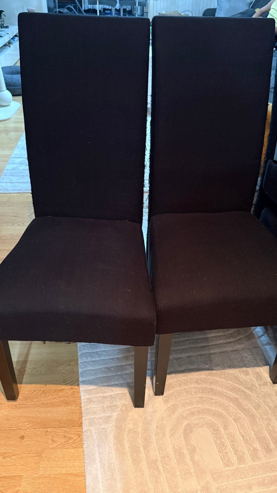 Eetkamerstoelen (6 in totaal), Enlèvement, Modern, Noir, Cinq, Six Chaises ou plus