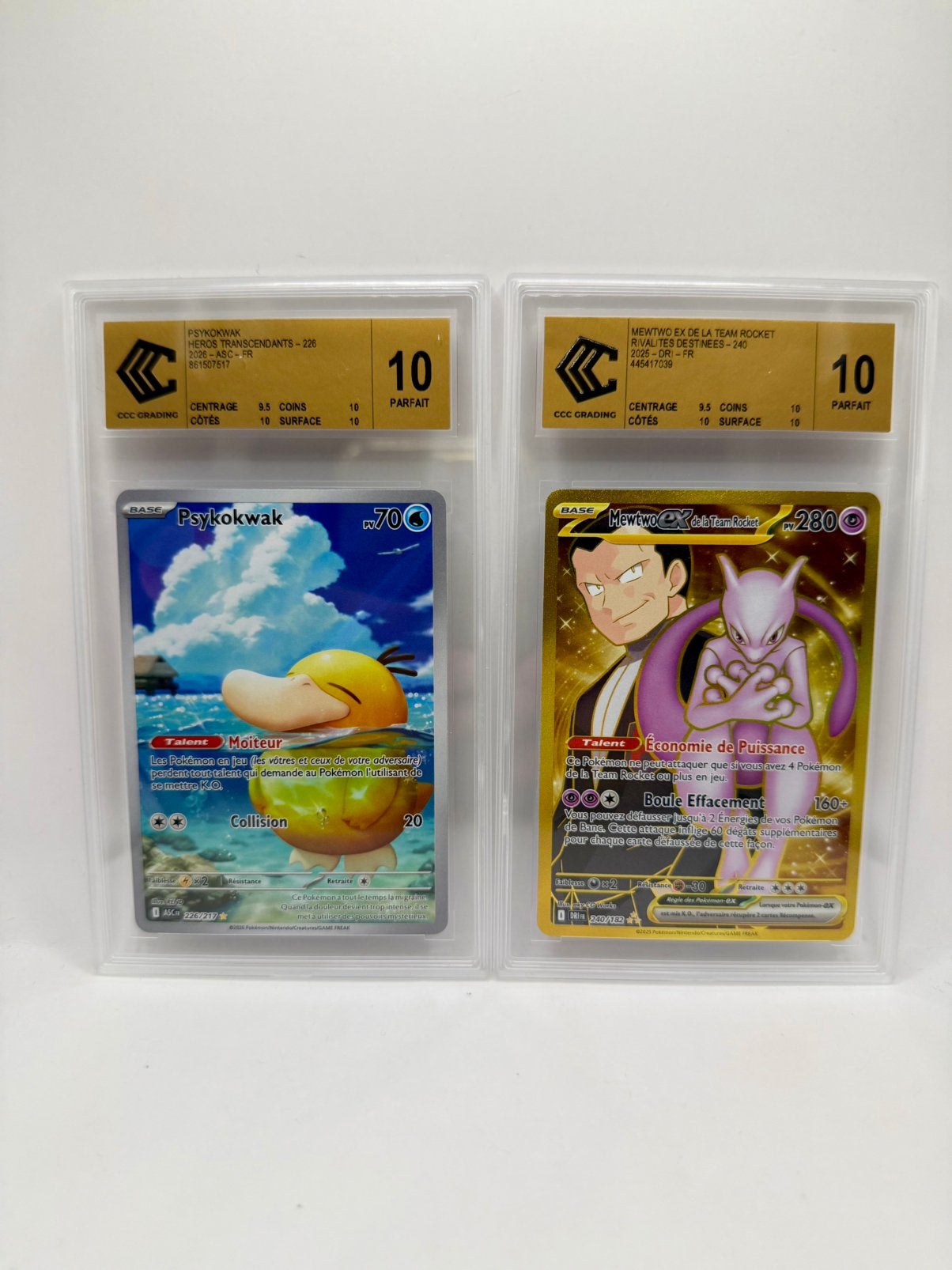 Pokémon TCG Psykokwak 226/217 + Mewtwo Ex 240/182 - CCC 10, Ophalen of Verzenden, Nieuw, Meerdere kaarten, Foil