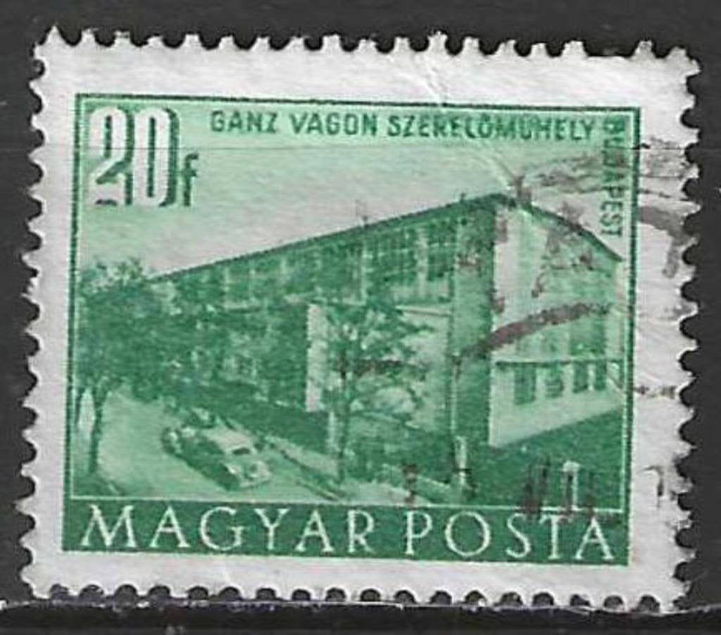 Hongarije 1951-1952 - Yvert 1005 - Heropbouwingsplan (ST), Verzenden, Gestempeld