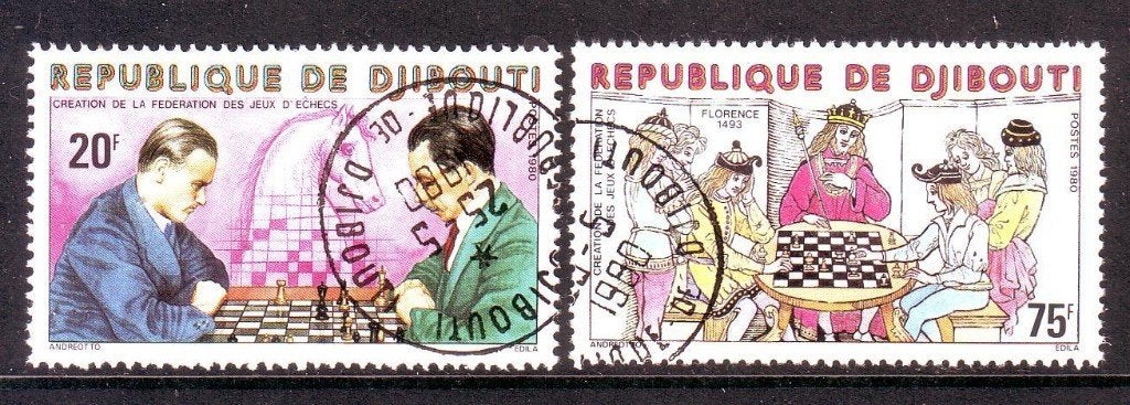 Postzegels Djibouti (3) : diverse reeksen en zegels, Timbres & Monnaies, Enlèvement ou Envoi, Autres pays, Affranchi