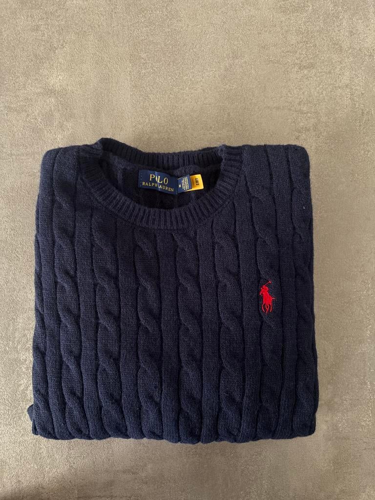 Ralph Lauren Trui / Donker Blauw, Ophalen of Verzenden, Zo goed als nieuw, Maat 48/50 (M), Blauw