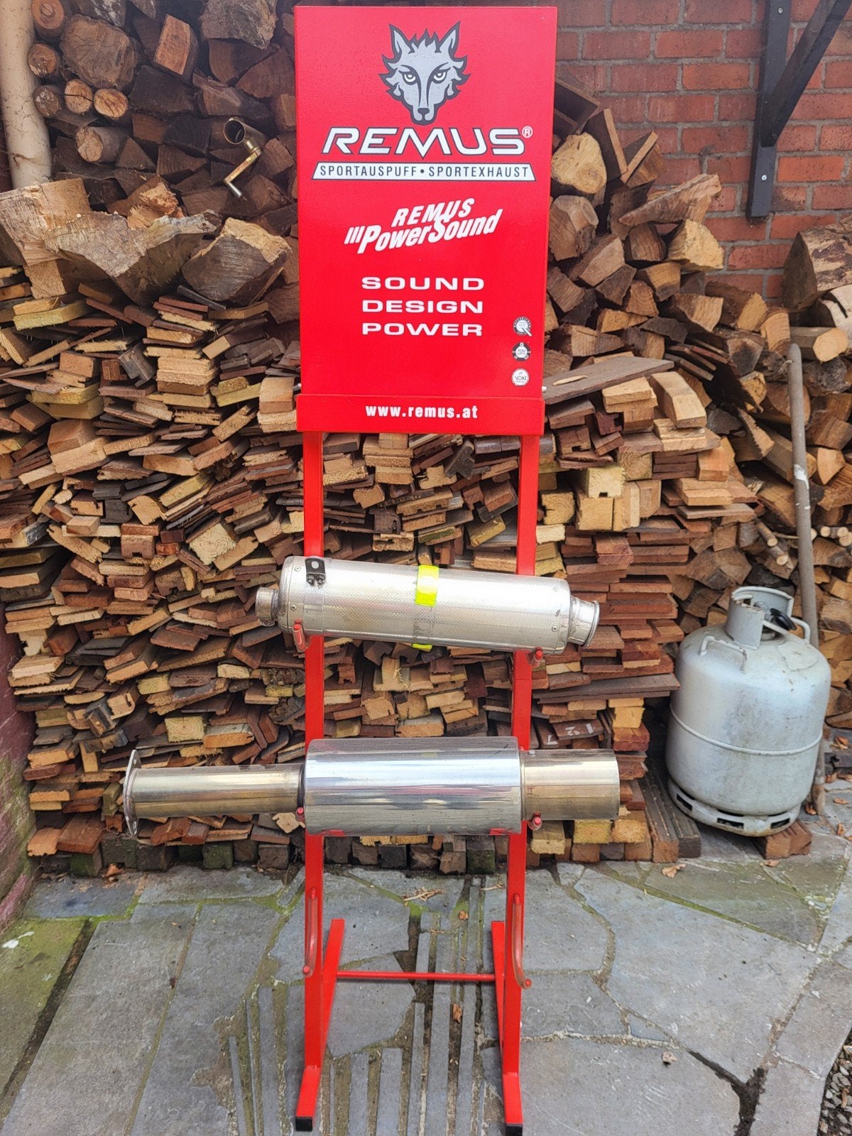 Remus exhaust rek voor uitlaten, Motos, Enlèvement