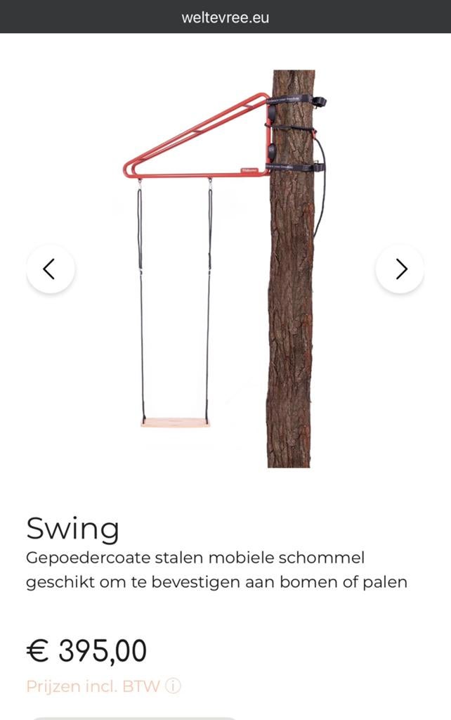 Schommel Weltevree, Ophalen, Gebruikt