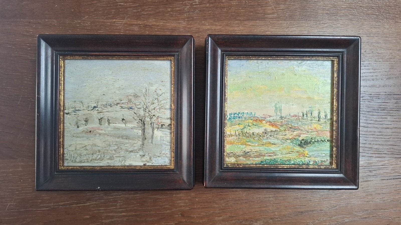 Belgische olieverfschilderijen - mogelijks Albert Wouters, Antiek en Kunst, Ophalen of Verzenden, Impressionistisch, Handgeschilderd