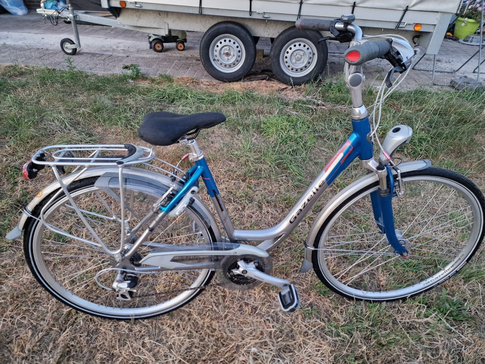damesfiets gazelle medeo plus 28" 49 cm, Fietsen en Brommers, Ophalen, Gebruikt, Velgrem, 47 tot 50 cm