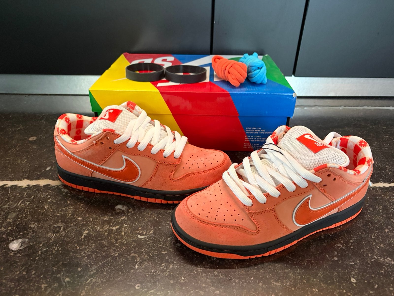 Nike SB Dunk Low Orange Lobster – Maat 41 – Nieuw!, Neuf, Enlèvement ou Envoi, Sneakers et Baskets, Orange