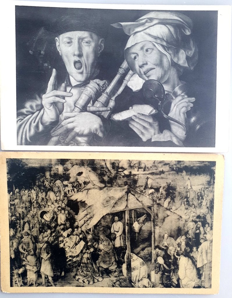 Oude Postcards : BREUGHEL de OUDE & Platte DOEDELZAK B23, Verzamelen, Foto's en Prenten, Ophalen of Verzenden, Gebruikt, Overige onderwerpen