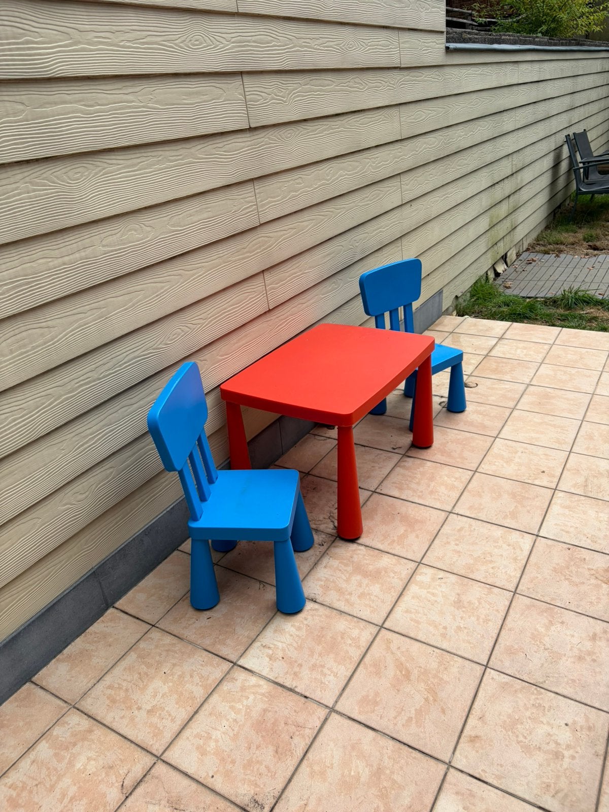Tafeltje en stoelen Ikea, Enlèvement, Comme neuf