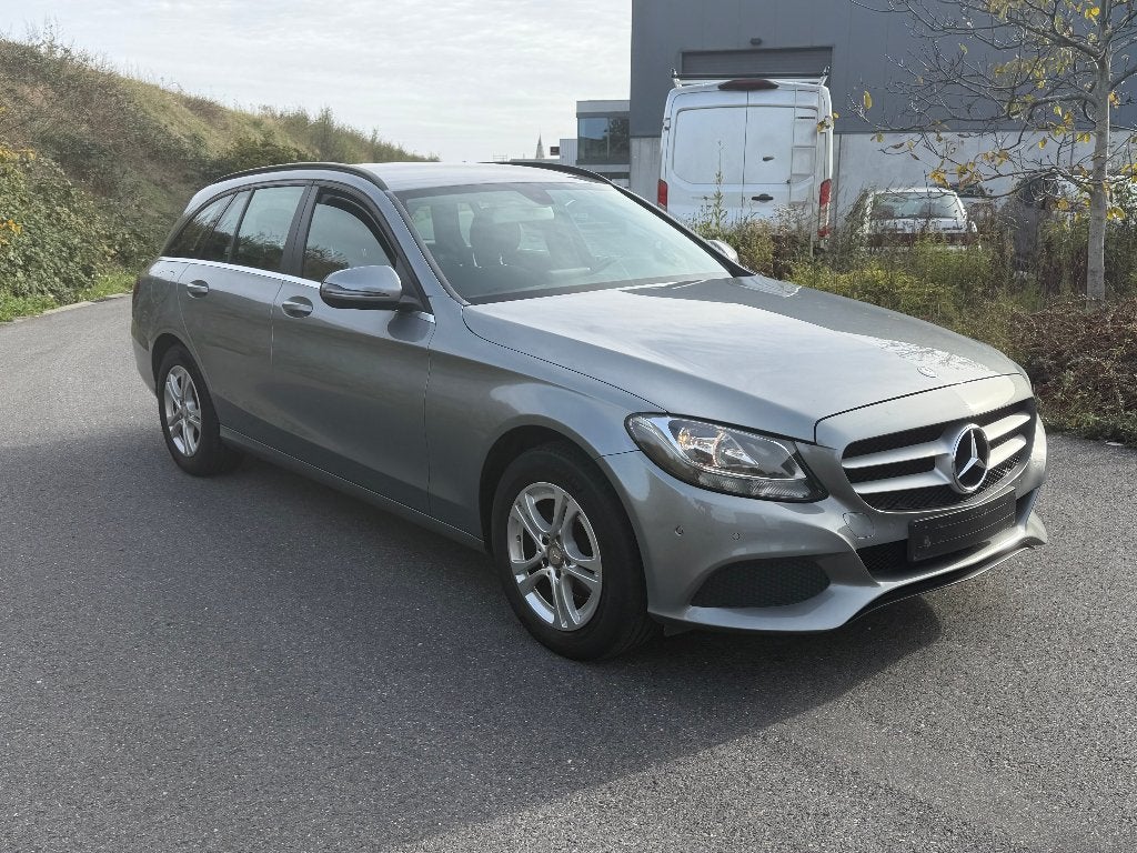 Mercedes C200 Diesel Break Euro6B 175000KM, Autos, 100 kW, Argent ou Gris, Achat, Boîte manuelle