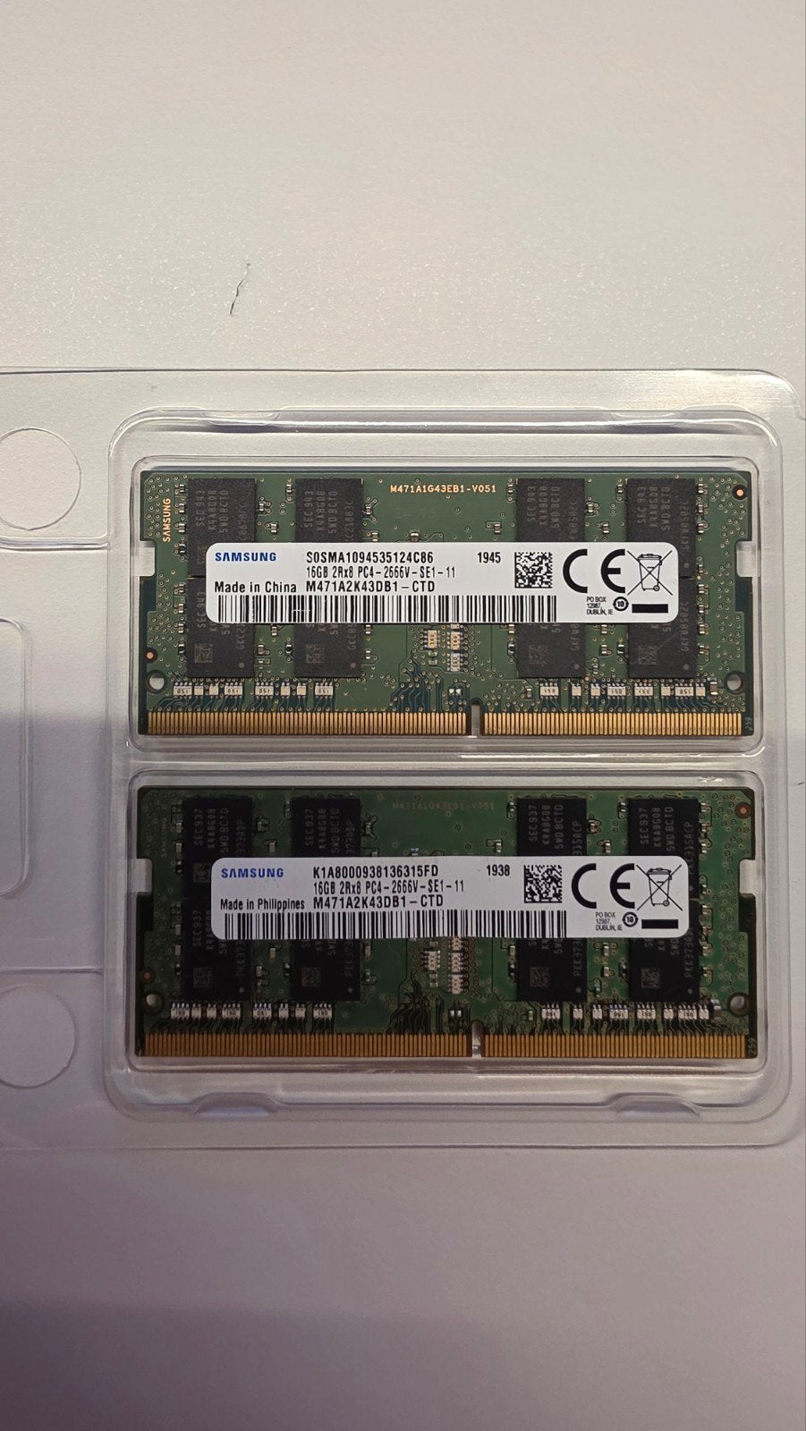 2x16GB DDR4 Sodimm, Computers en Software, RAM geheugen, Ophalen of Verzenden, DDR4