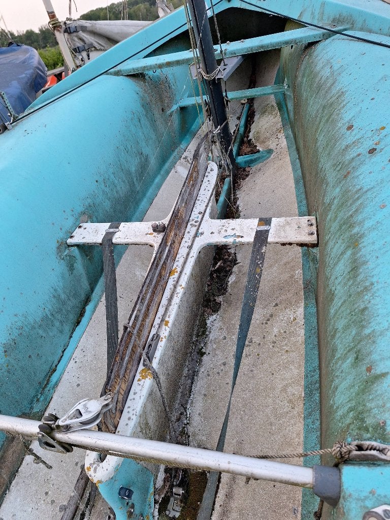 Zeilboot 420, Watersport en Boten, Open zeilboten, Ophalen, Gebruikt, Polyester