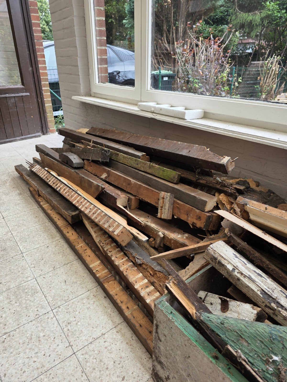 GRATIS - Houten balken van allerlei maten, Doe-het-zelf en Bouw, Hout en Planken, Ophalen