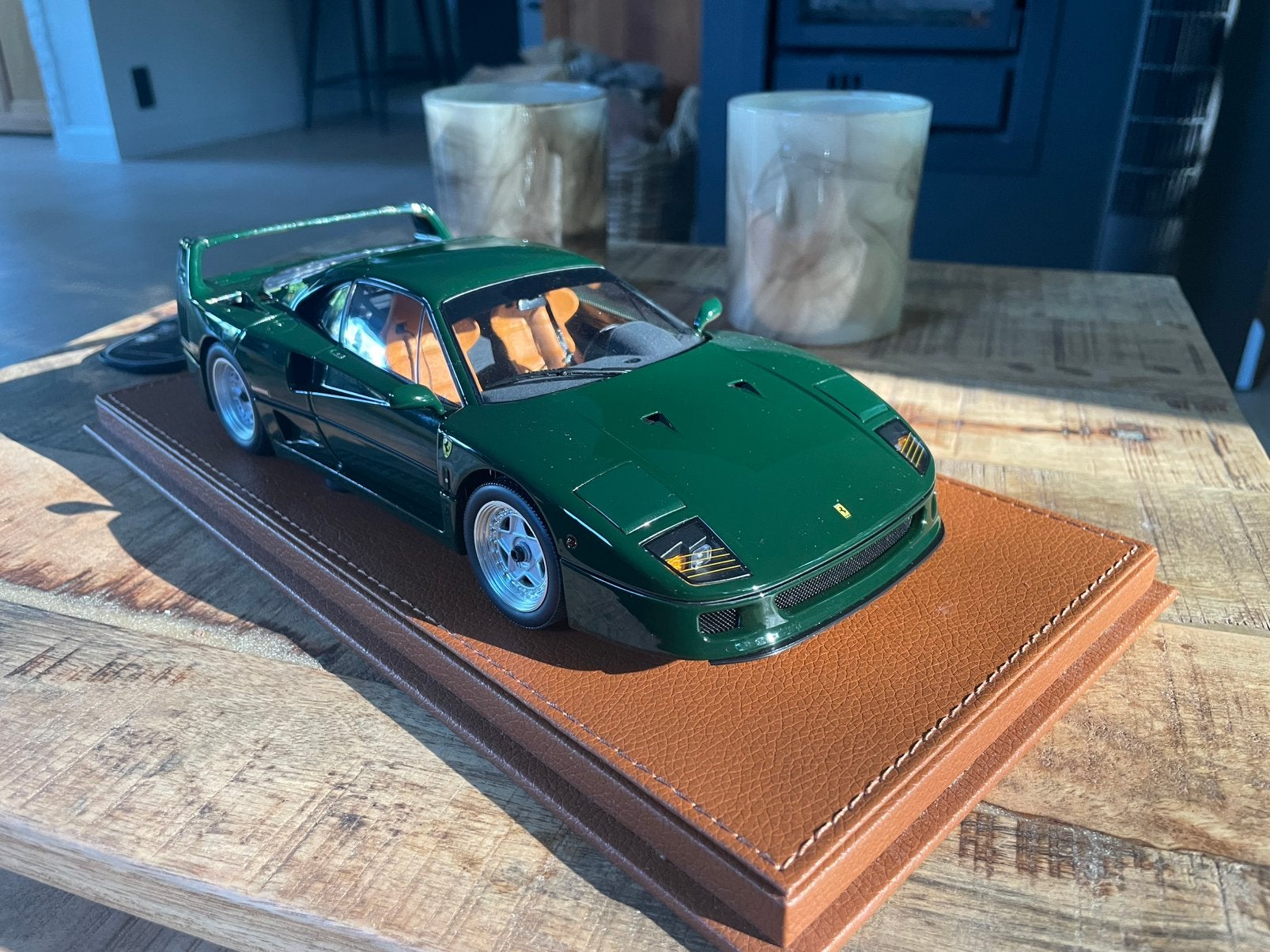 Ferrari F40 verde abetone 1/18 BBR, Hobby & Loisirs créatifs, Enlèvement ou Envoi, Comme neuf, Voiture, Autres marques