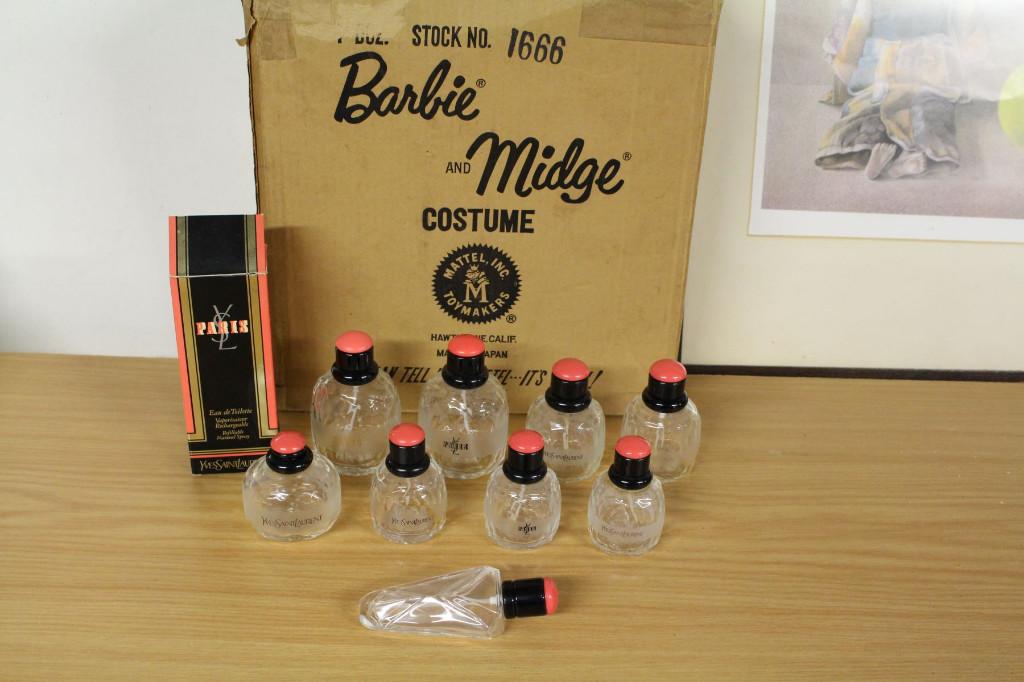set lege parfumflesjes 7 - één lot, Enlèvement ou Envoi, Utilisé, Bouteille de parfum