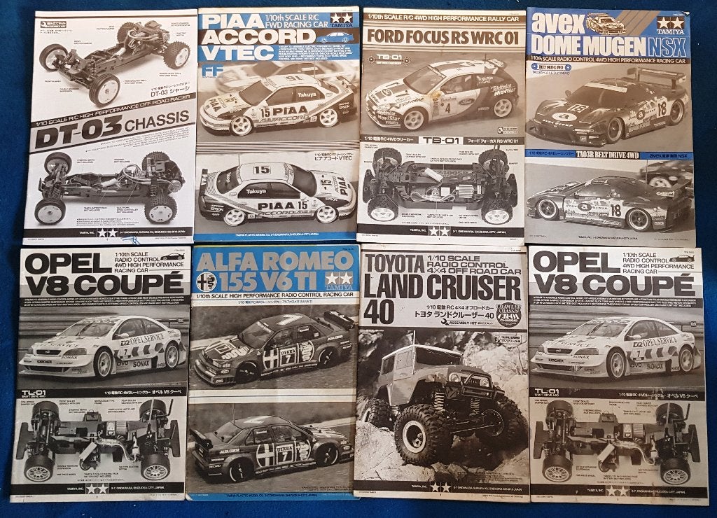 Originele Tamiya handleidingen (LOT5), uit te kiezen, Verzenden, Nieuw, Onderdeel